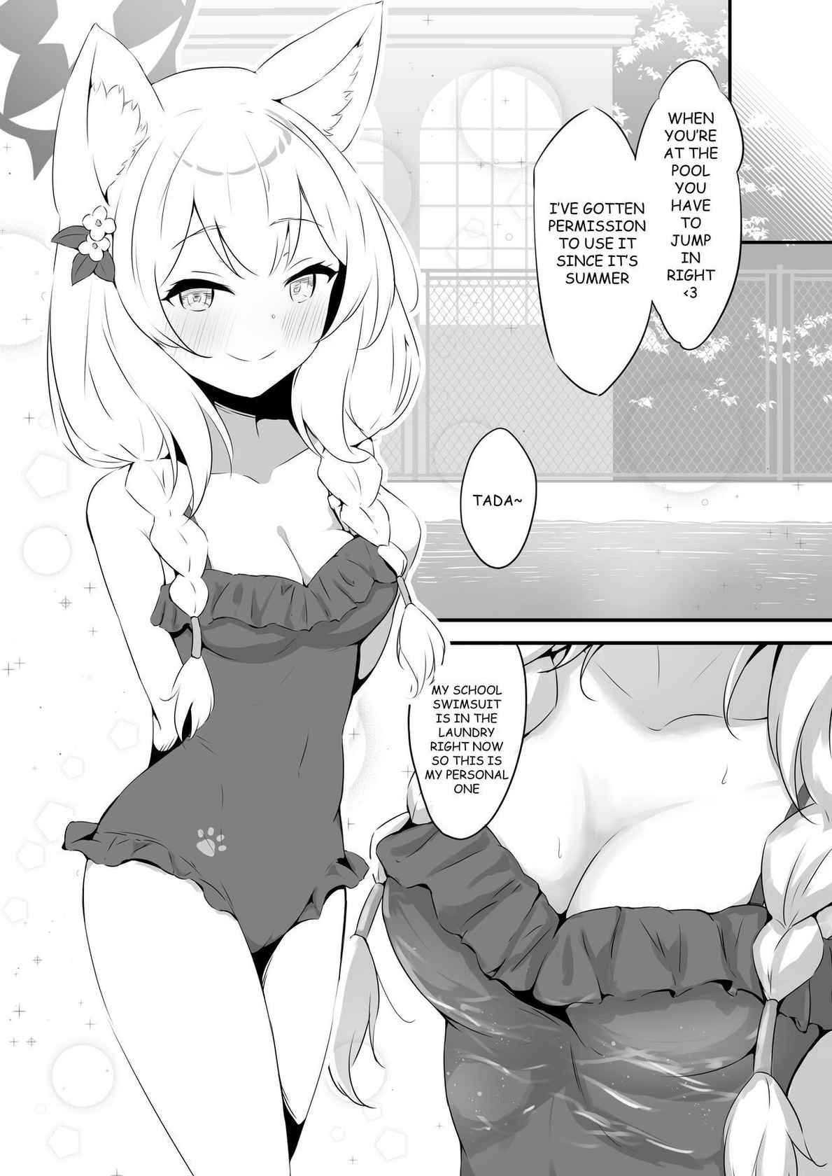 [fluid liquid (Nukui Ajishio)] Mari to Poolside de Amaetari Amayakashitari (Blue Archive) [English] [Angel Translations] [Digital]