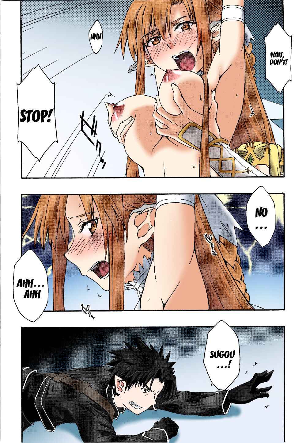 [sandglass (Uyuu Atsuno)] ochiru -asuna- (Sword Art Online) [English] {doujin-moe.us} [Colorized]