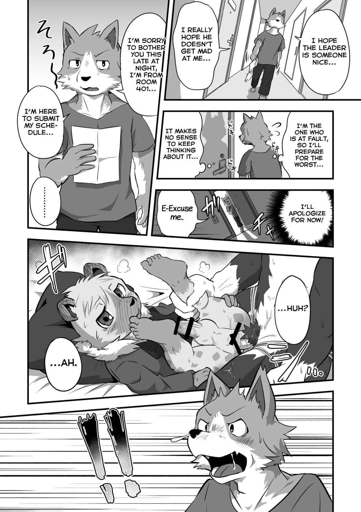 (Kemoket 8) [Yoaruki F (Magu no Romomokan)] Danshi Ryousei Tachi wa Koyoi mo Nakaga ii [English] [Yuuta's Blog]