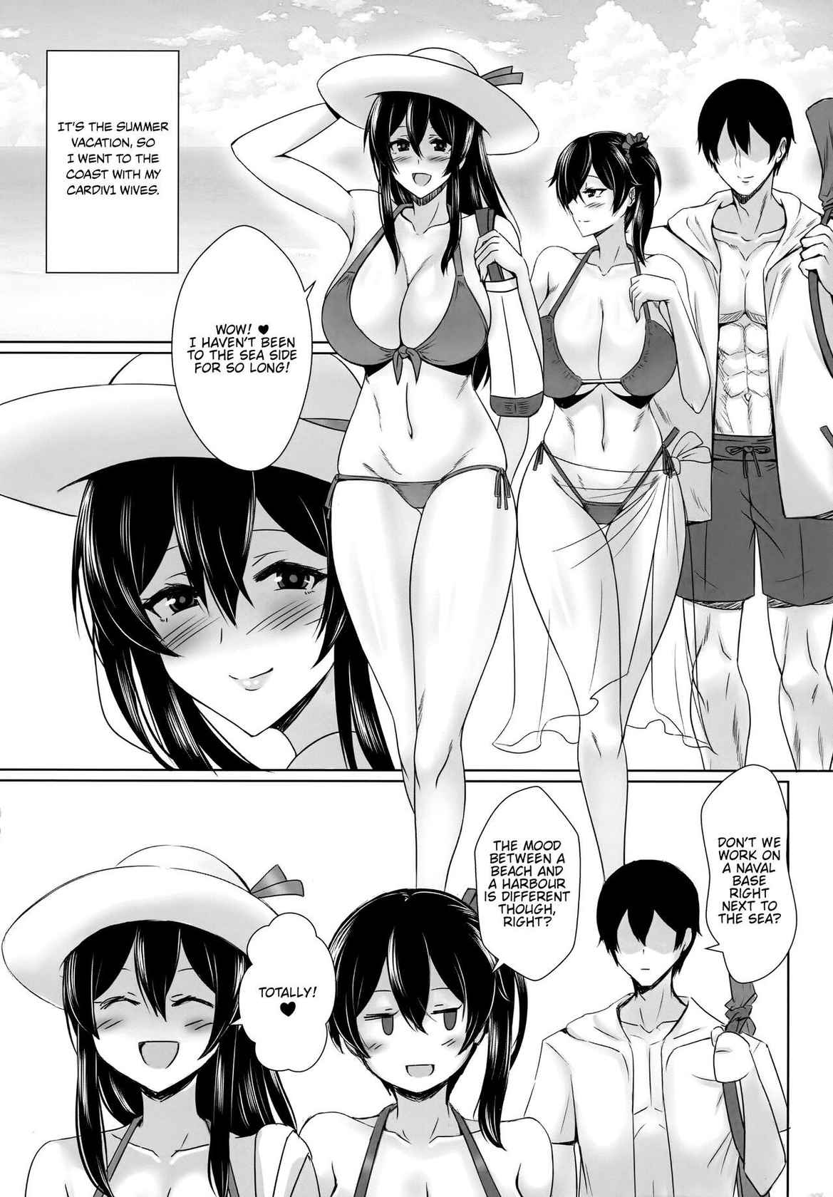 (FF39) [Dao Yu Cha Wu (Kashiru)] Summer with Fleet Carrier Wives [English] [FMLTranslations]