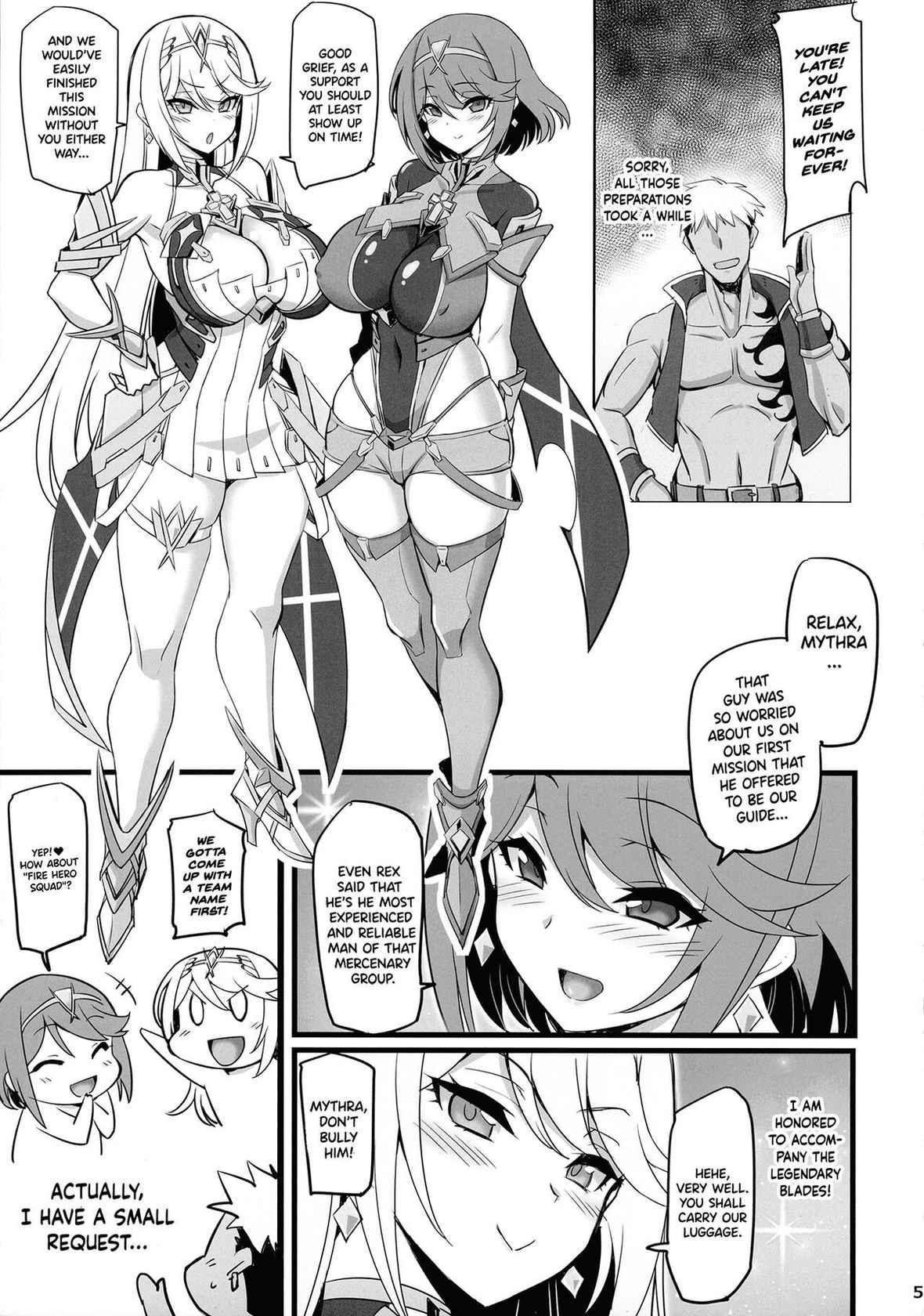 (C99) [Transistor Baby (Hata)] ♀ Blade Sennou ~ Netorare ta Ten no Seihai ~ | Blade Hypnosis ~ The NTR'd Heavenly Holy Grail (Xenoblade 2) [English] {Doujins.com}