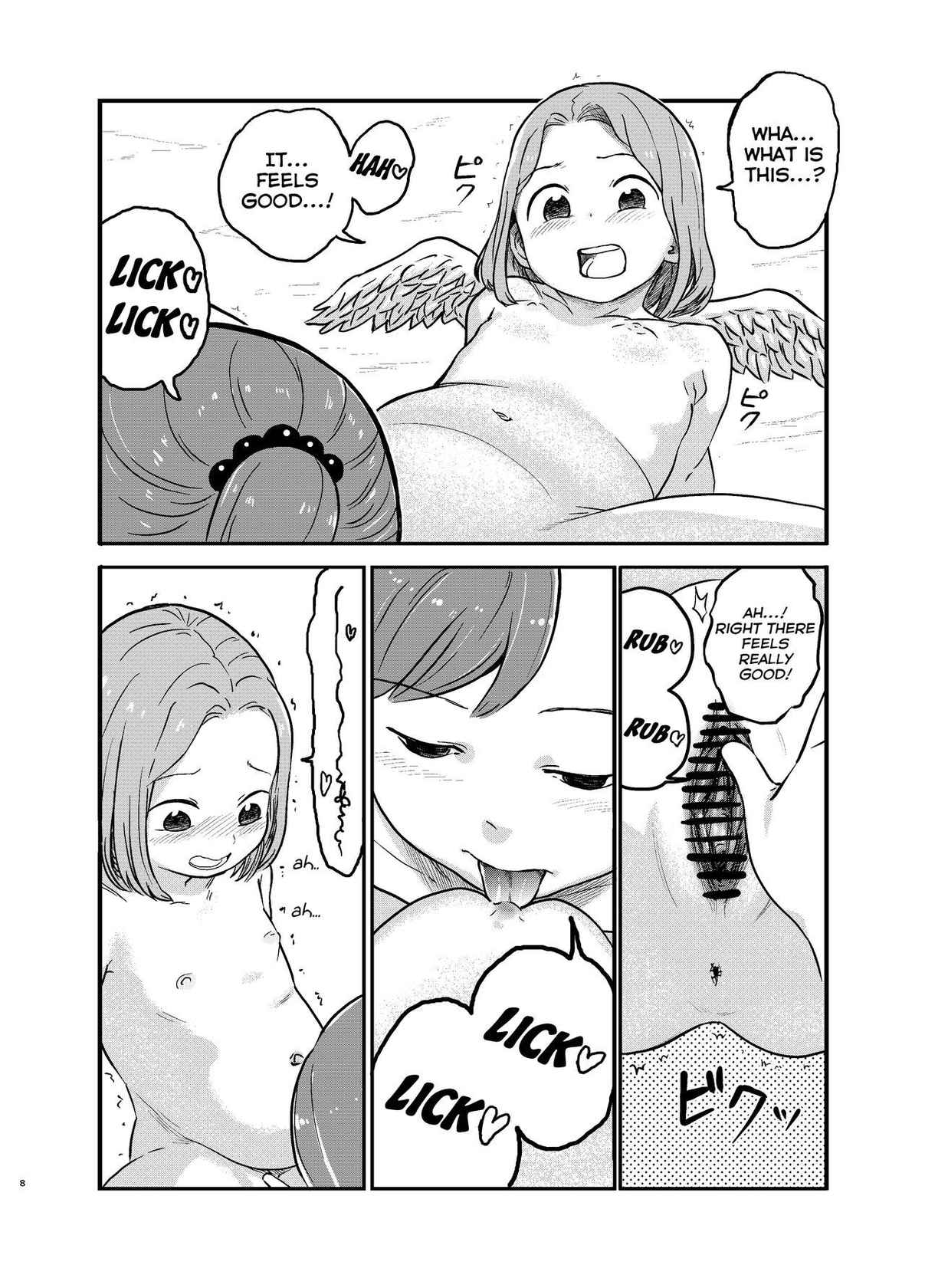 [Shizuma no Ie (Shizuma)] Yuri Tenshi no Futari ga Ecchi na Koto o Suru Manga | A Manga Where Two Lesbian Angels Do Lewd Things Together [English] [Charles210]