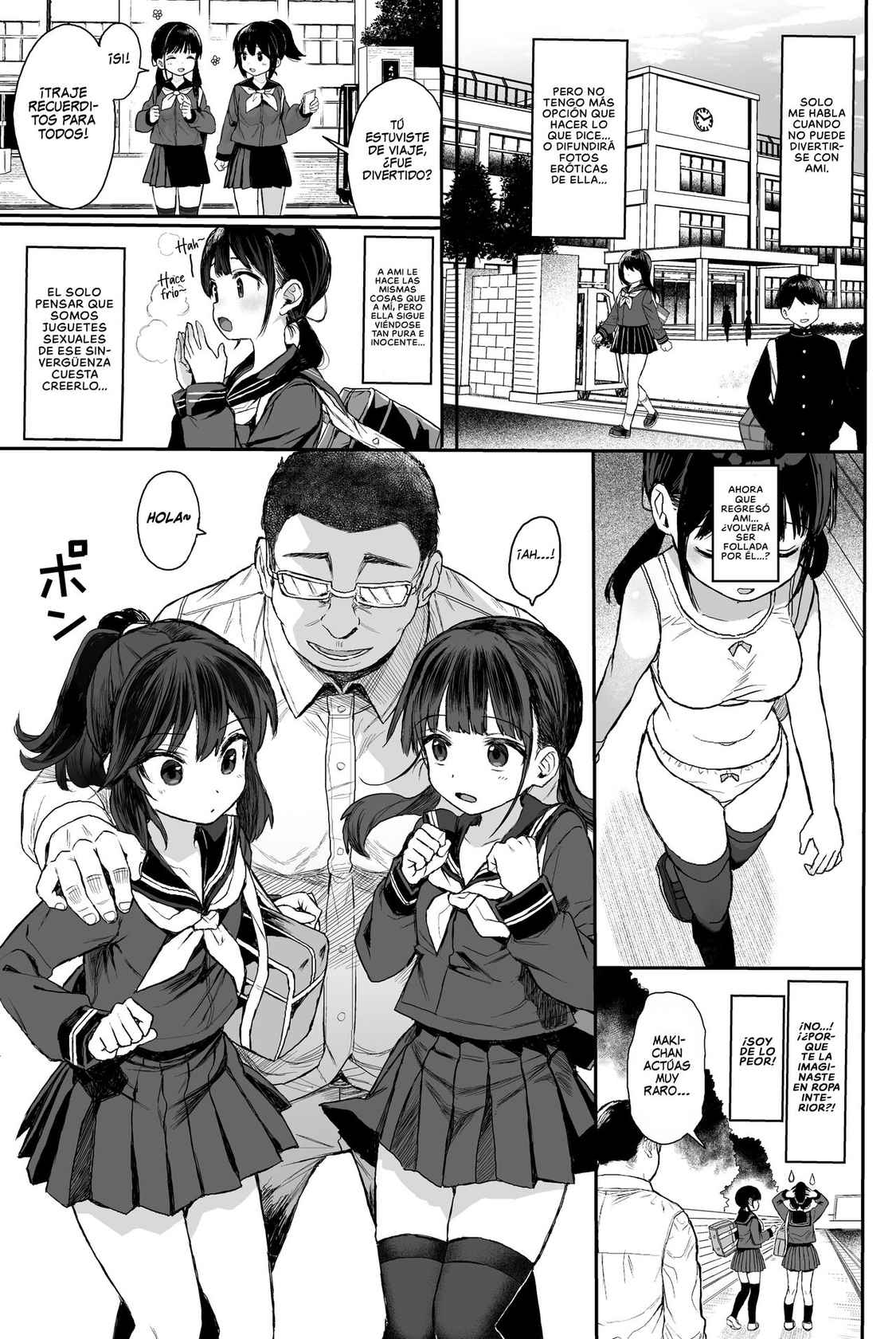 [micro page (Kuromotokun)] JC Wakarase Seikyouiku | Enseñando Educación Sexual a Niñas de Secundaria y Poniéndolas en su Lugar [Spanish] [NekoCreme] [Digital]