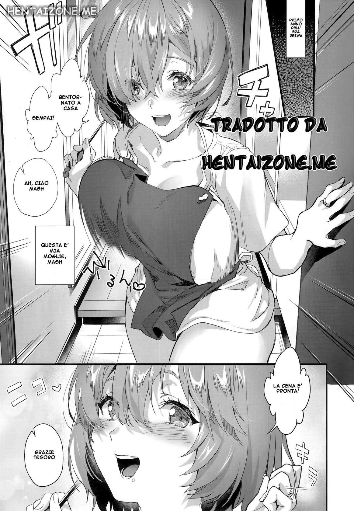 (C96) [sagejoh (sage joh)] Shinkon, Mash | Mash e il Sempai (Fate/Grand Order) [Italian]