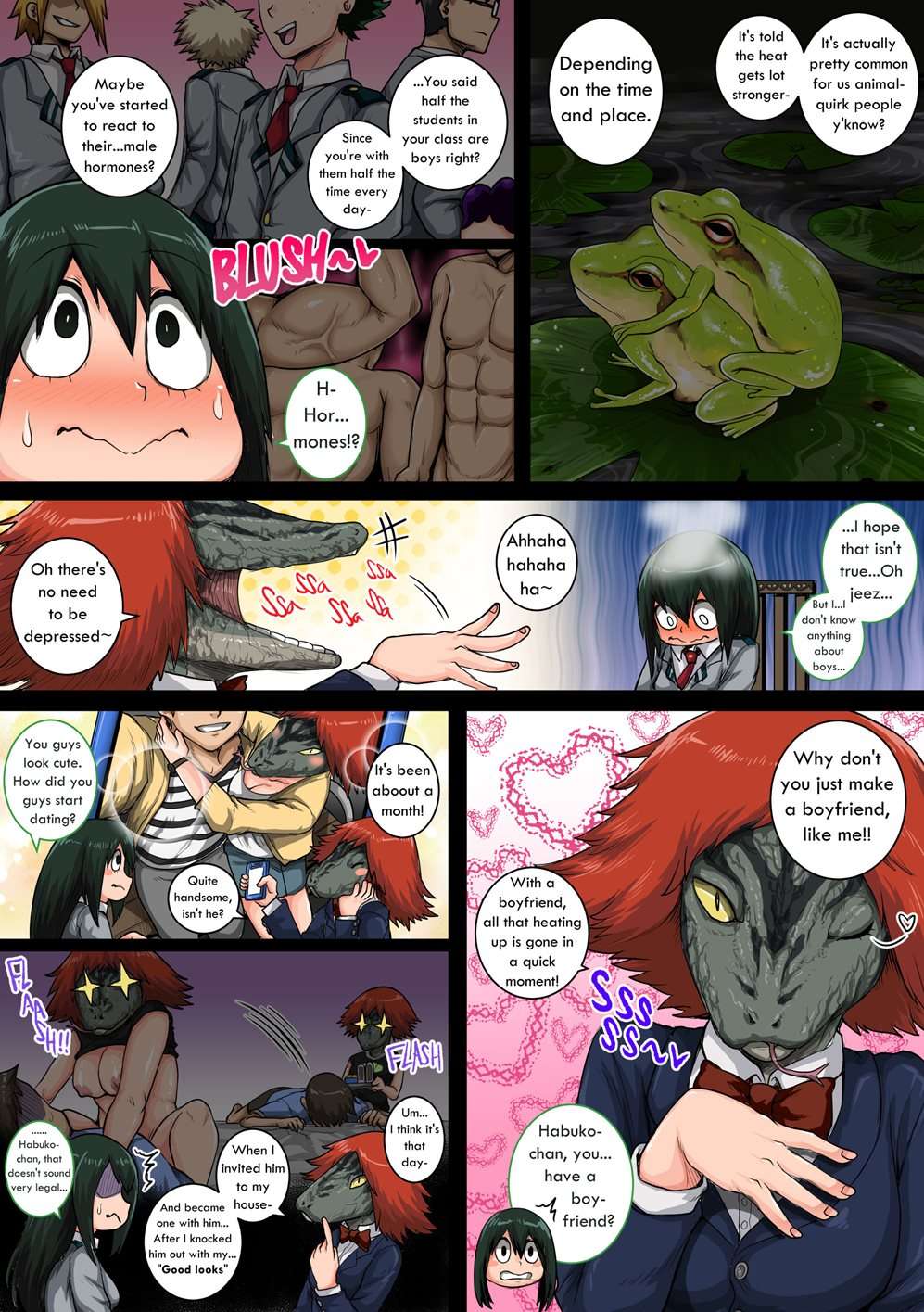 Boku No Harem Academia The (Frog)Girl with Animal Instincts