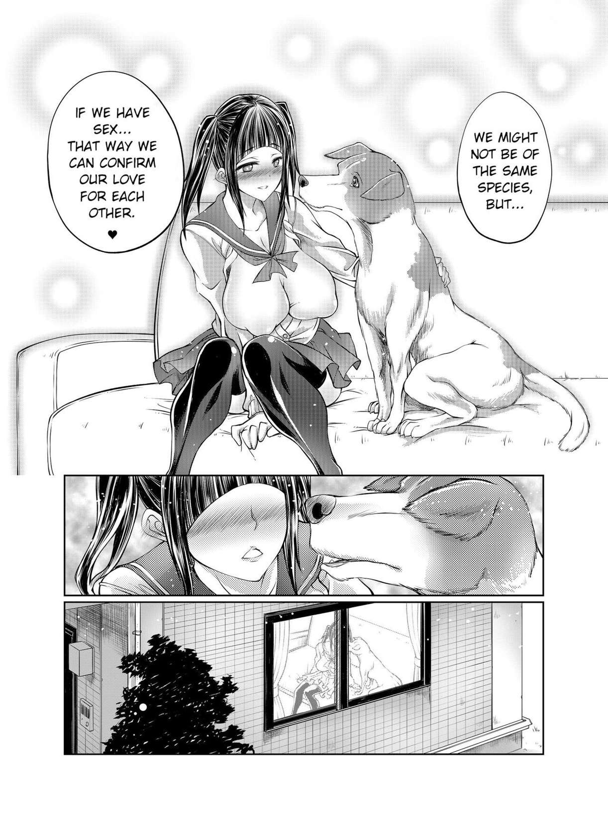 [Tenzen Miyabi] Musume Ga Wan-Chan To H-Shita Riyū The Reason Why My Daughter Had Sex With A Dog (Love Love Juukan Girls) [English] [Digital]