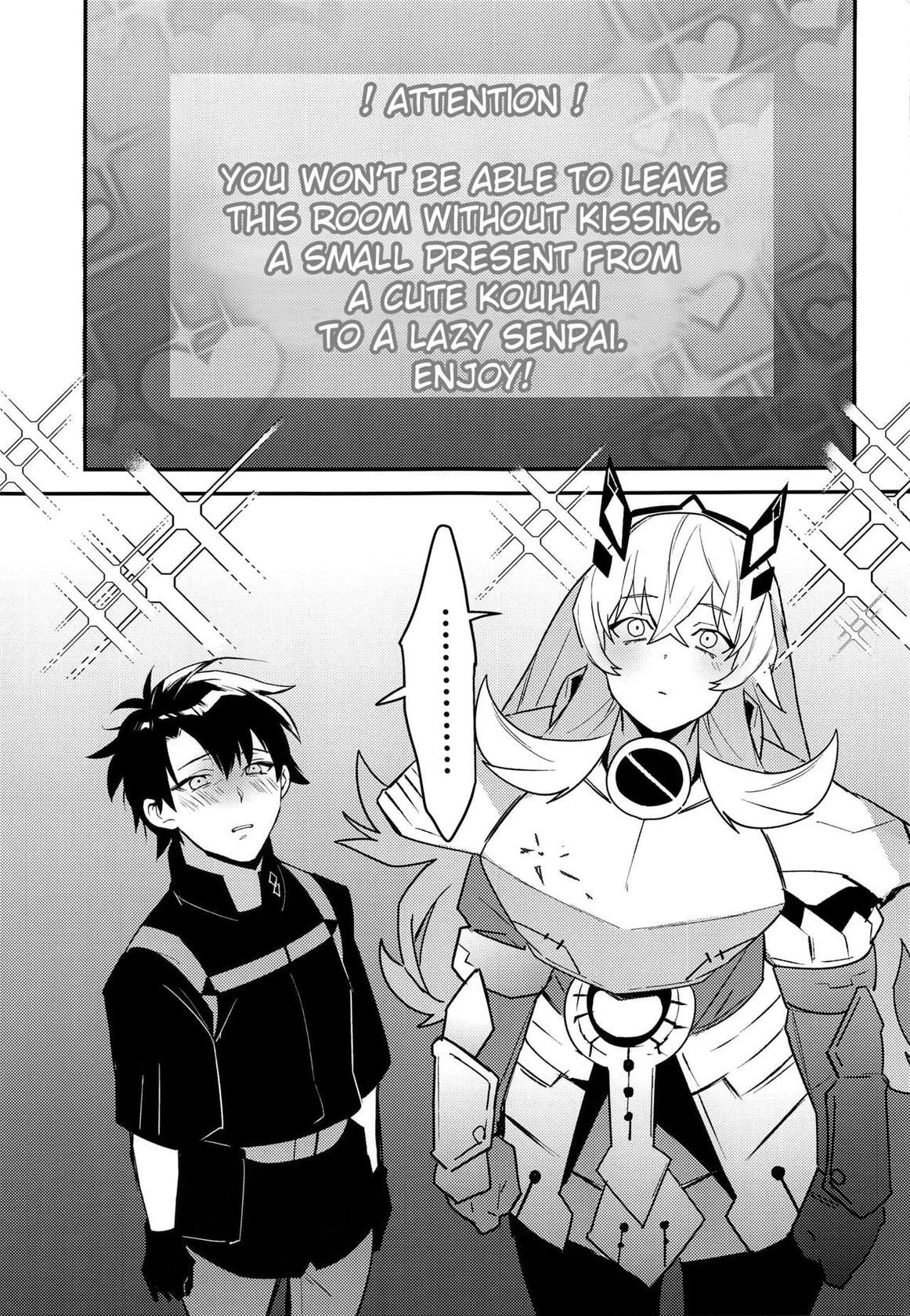 (C100) [Ash wing (Makuro)] Kimi to Kiss Shinai to Derarenai Heya (Fate/Grand Order) [English]