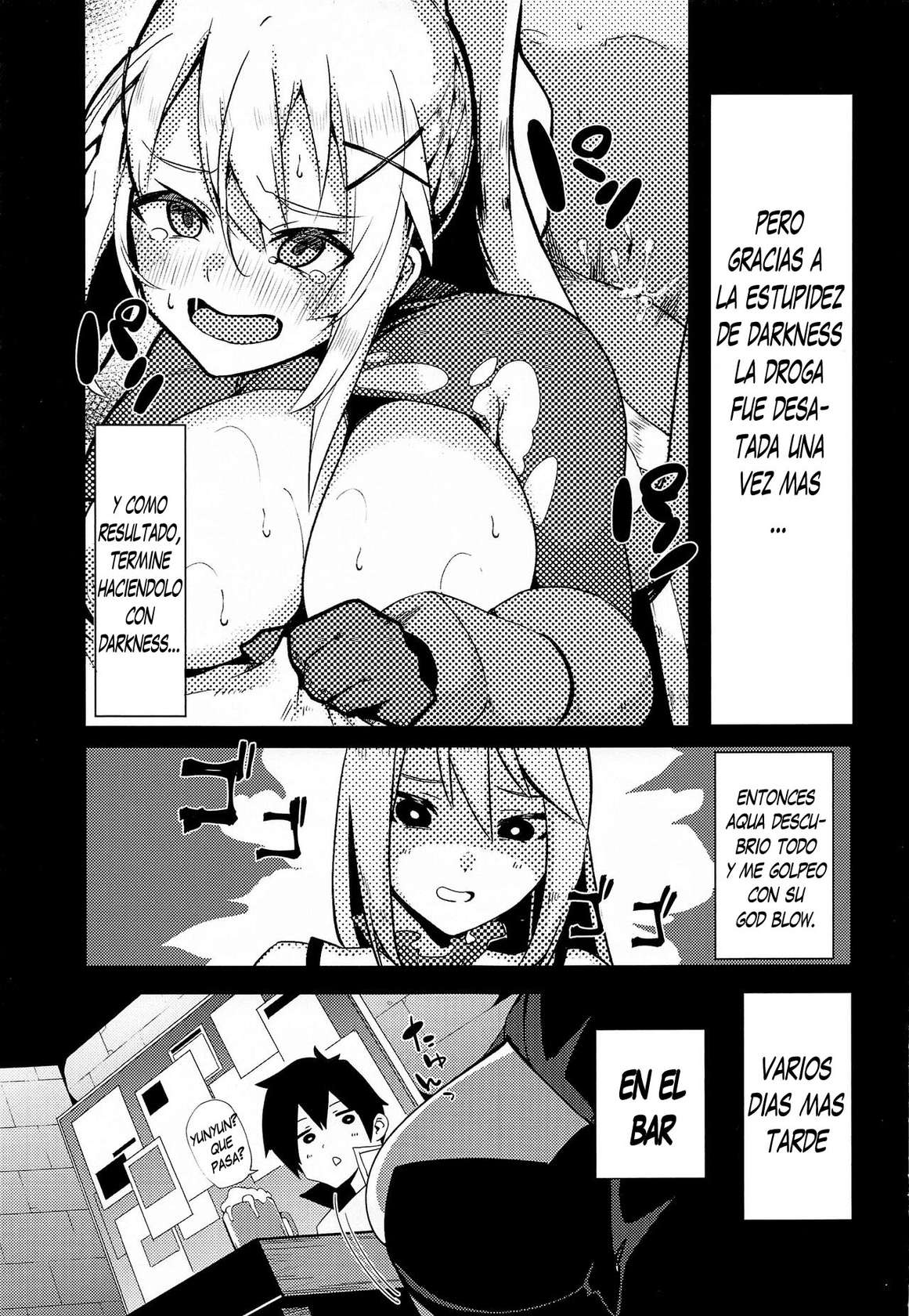 (C99) [Rakuen Tiramisu (Cobo)] Kono Subarashii Biyaku de Kimeseku o! 2 (Kono Subarashii Sekai ni Syukufuku o!) [Spanish] [Me Banearon x P3NDEJ0]