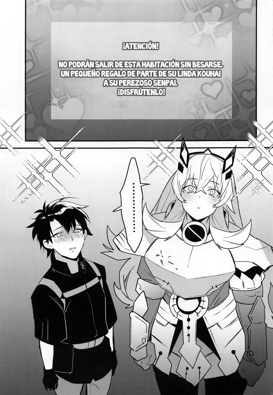 (C100) [Ash wing (Makuro)] Kimi to Kiss Shinai to Derarenai Heya (Fate Grand Order) [Spanish]