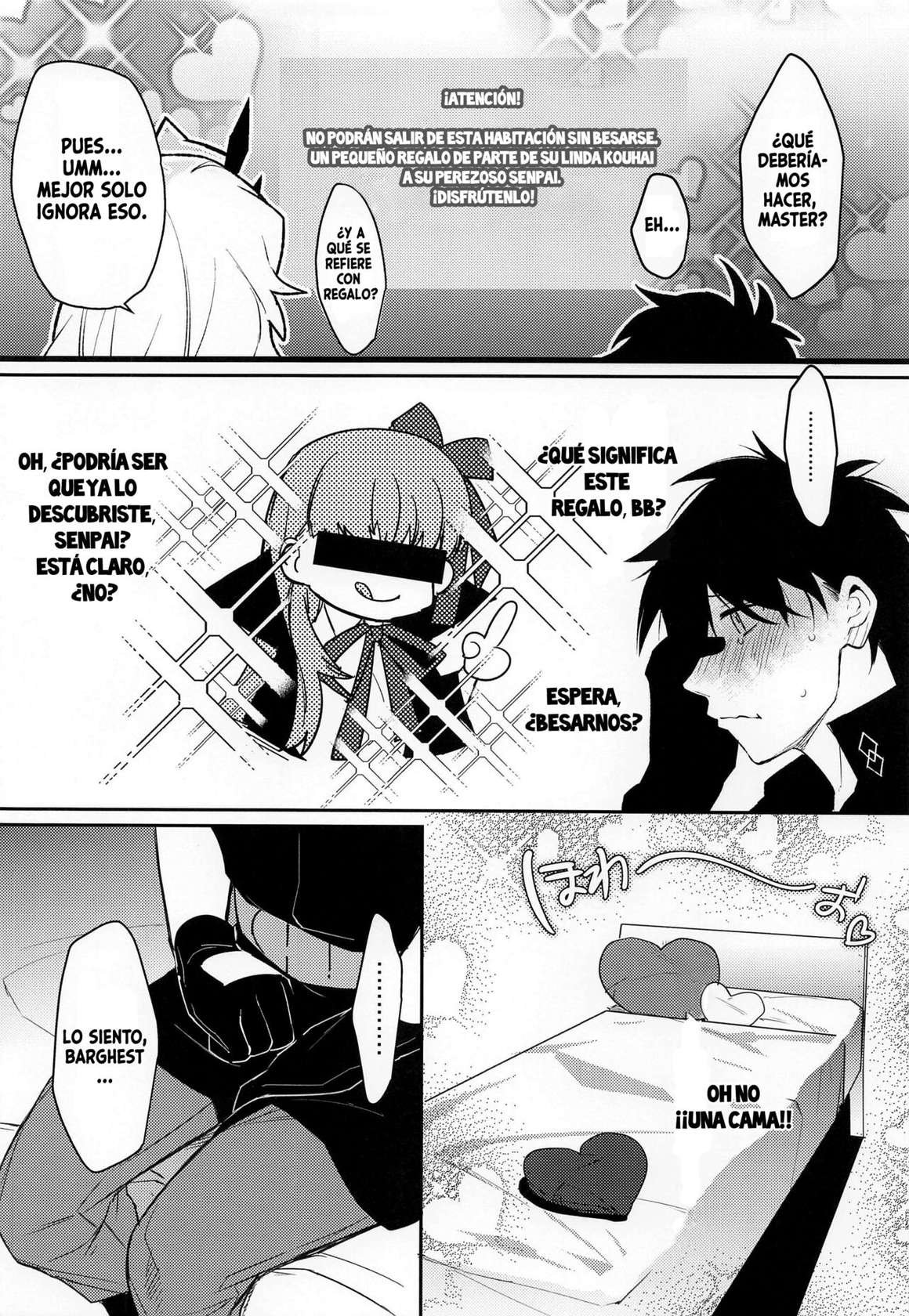 (C100) [Ash wing (Makuro)] Kimi to Kiss Shinai to Derarenai Heya (Fate Grand Order) [Spanish]