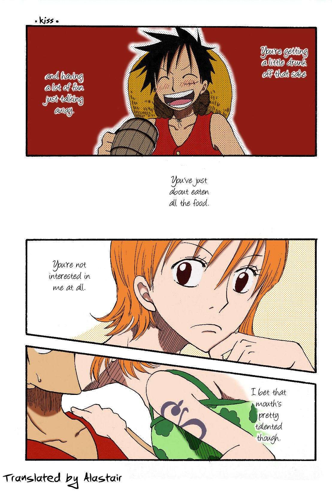 [CHANNEL KING (Fujisaki Kazuko)] Dakishimetara Kiss o Shiyou. (One Piece) [English] [Colorized]