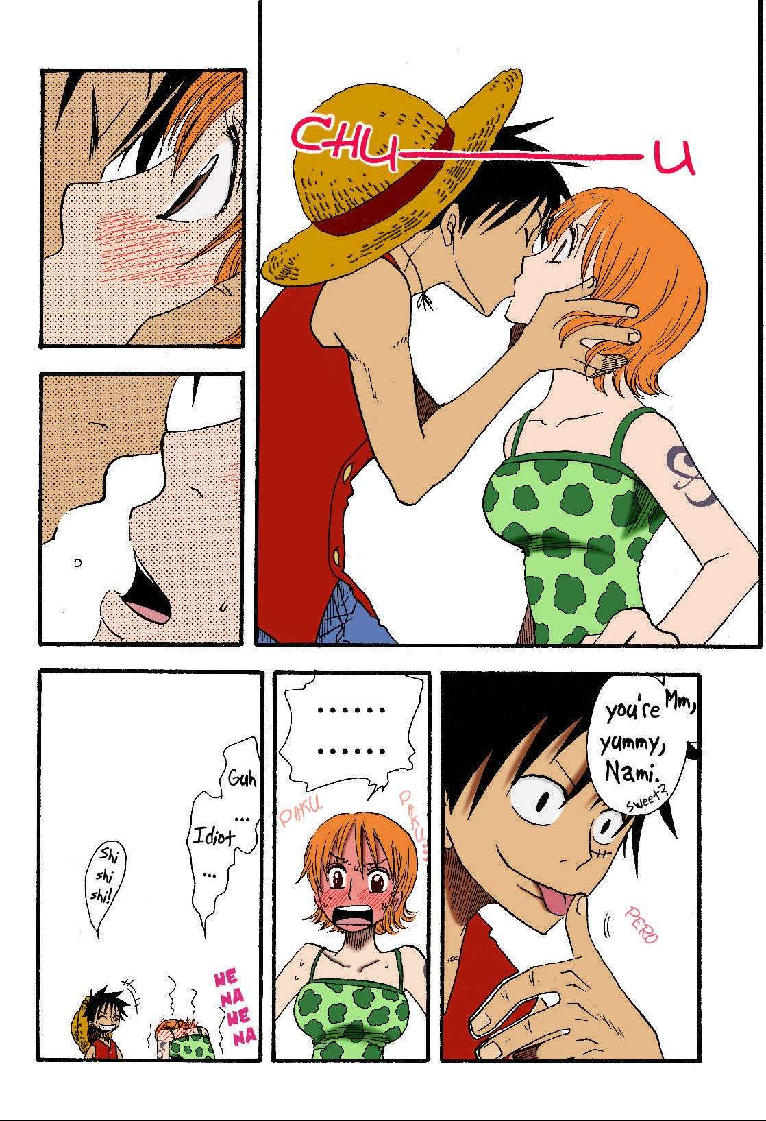 [CHANNEL KING (Fujisaki Kazuko)] Dakishimetara Kiss o Shiyou. (One Piece) [English] [Colorized]