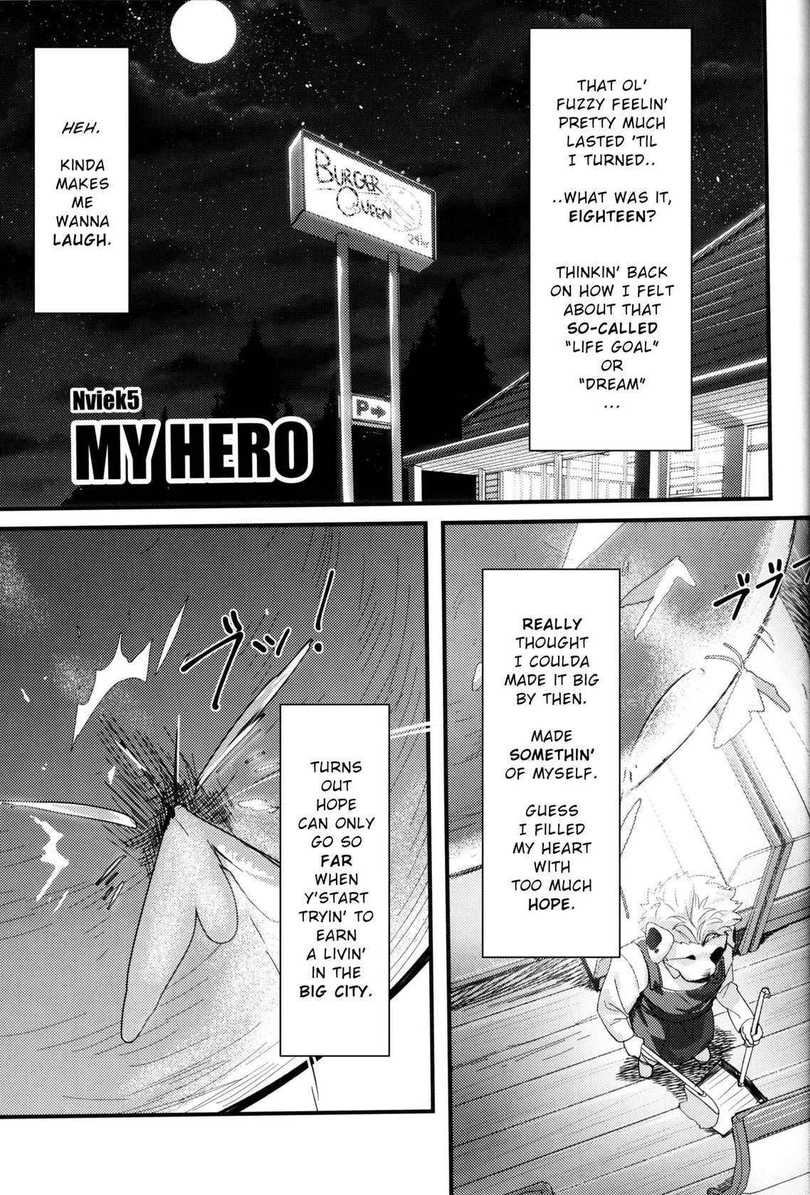 (Kemoket 9.5) [Mitsuwa Building (Nviek5)] MY HERO (Otoko Matsuri Bangaigou featuring TKA) [English]