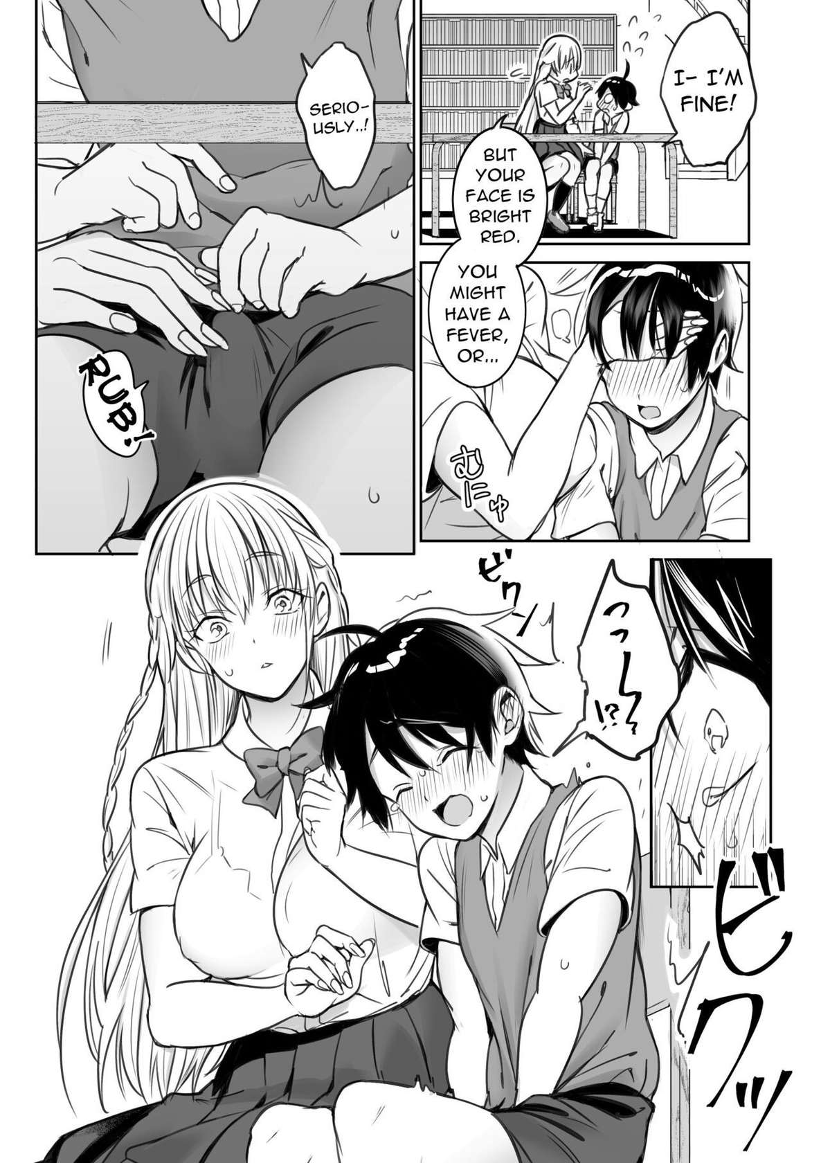 [Nukunukujima (Akai Same)] Toshokan de Shiriatta Onee-san ni Ecchina Koto o Sarechau Hanashi | A Story About Having Sex With a Girl I Met In The Library [English] {Doujins.com}