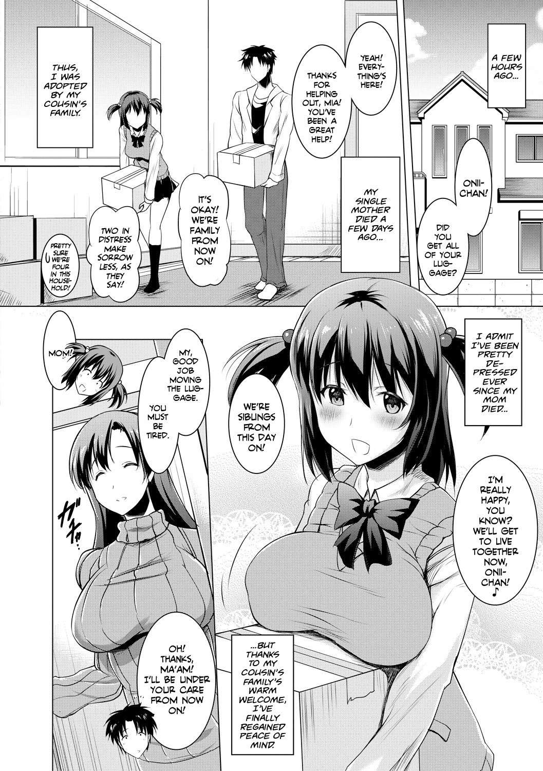 [Pony-R] I Can't Live Without My Little Sister's Tongue Chapter 01-02 + Secret Baby-making Sex with a Big-titted Mother and Daughter! (Kyonyuu Oyako no Shita to Shikyuu ni Renzoku Shasei) [English] [Team Rabu2] [Digital]