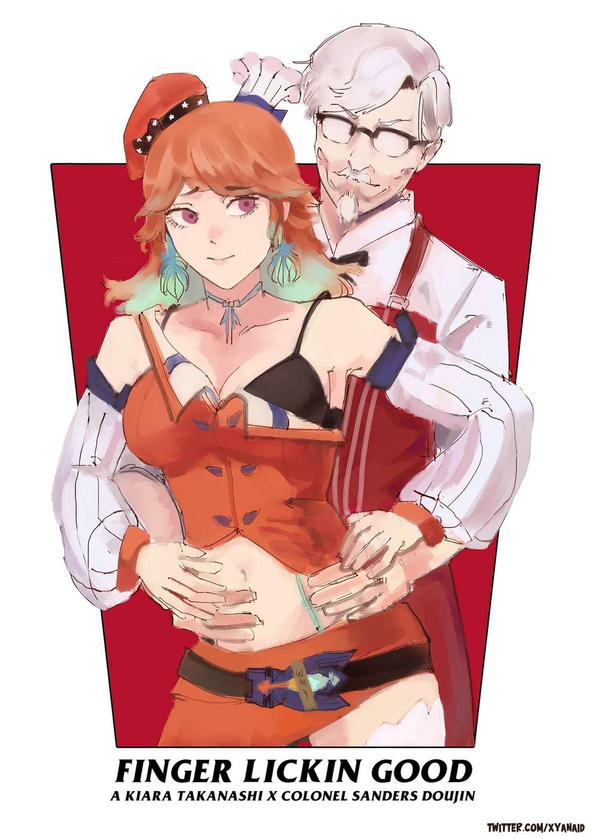 [Xyanaid] Kiara X Colonel Sanders (Hololive)