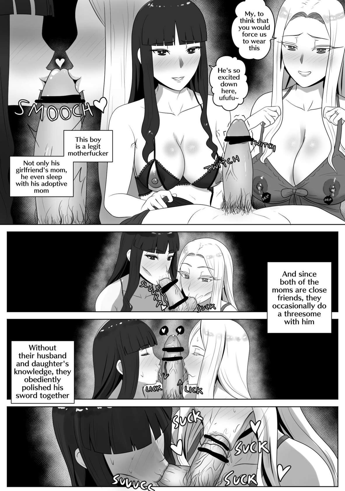 Shirou X Irisviel + Tohsaka Mama (Pixiv Fanbox)