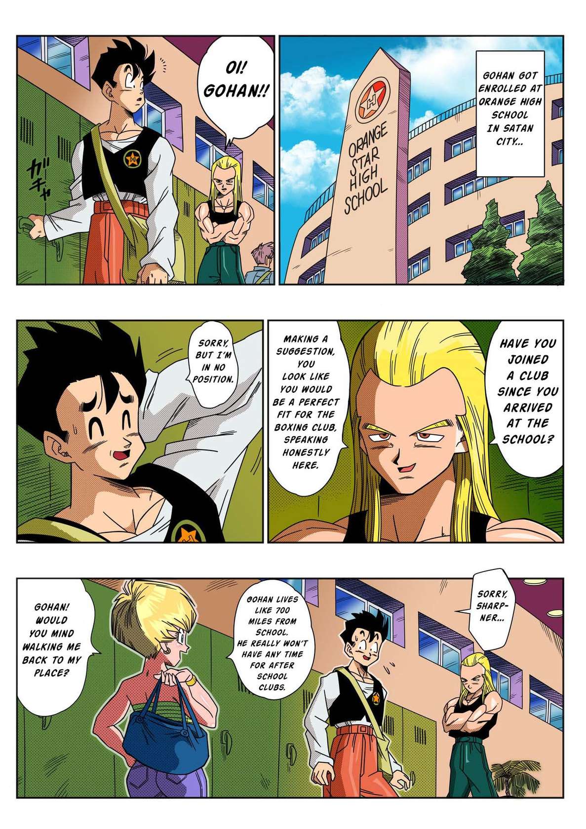 [Yamamoto] LOVE TRIANGLE Z Part 1-4 (Dragon Ball Z) [English] [Spoof translation]