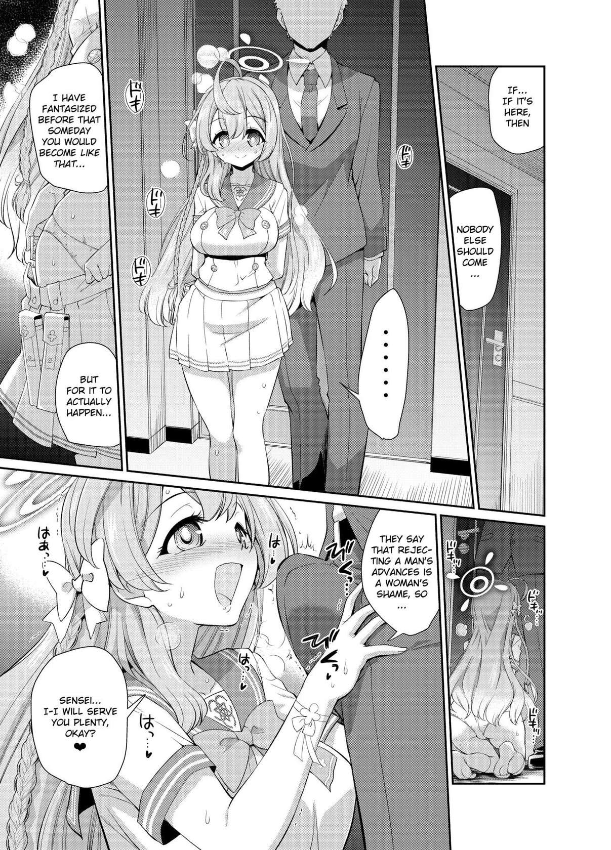 [Yokoshimaya. (Yokoshima Takemaru)] Sensei o Saimin shite Zenbu Shihai saretai Hanako-san | Hanako Wants to Hypnotize Sensei and be Dominated by Him (Blue Archive) [English] [Douzo Lad Translations]