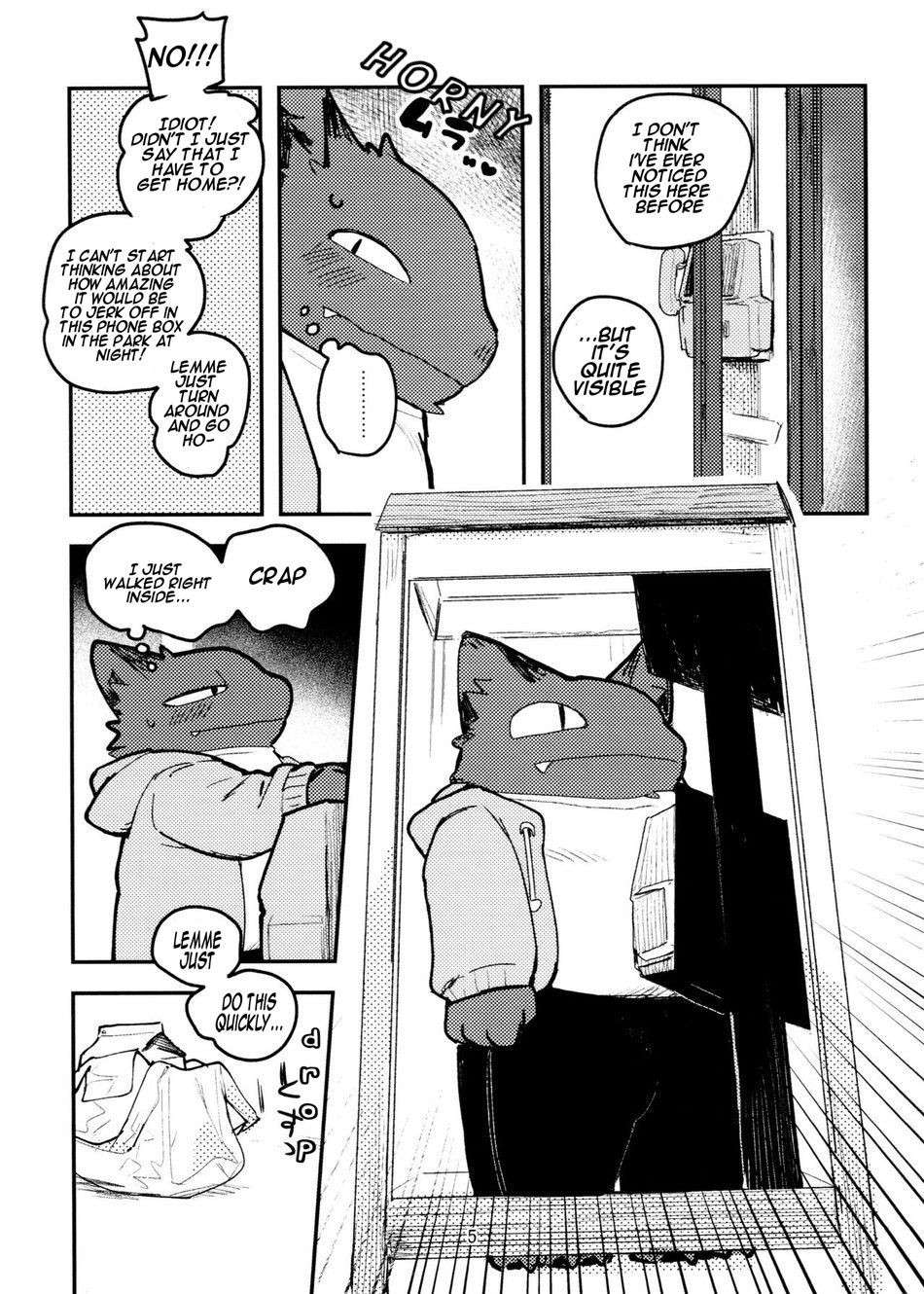 (Kemoket 11) [Rubber Cup Boys (INAX)] Nekoda-kun at the phone box!!!! [English]