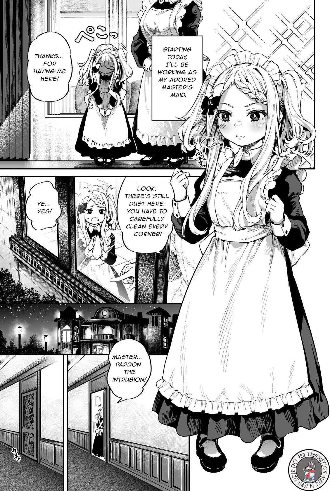 [Ooban Yaki] Masturbator's Loli Maid