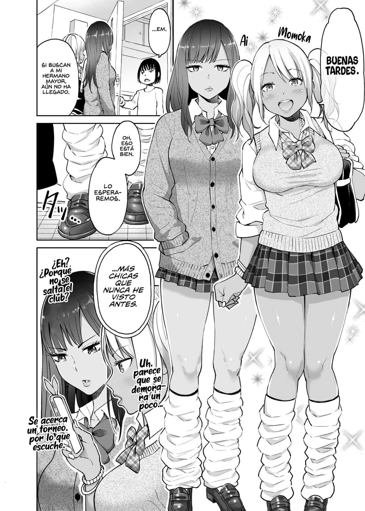 [HUS (Gennari)] Seifuku darake no Hon Momoka & AI Hen | El Libro lleno de uniformes escolares: Capitulo de Ai y Momoka [Spanish] [NekoCreme]