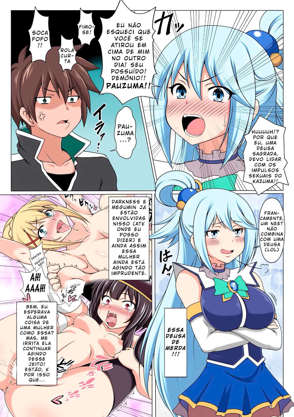 (C93) [Bad End RST (J-MAX JAPAN)] Kono Koukando nara Sorosoro Harem Ikerun ja ne? 3 ~RST 07~ (Kono Subarashii Sekai ni Syukufuku o!) [Portuguese-BR] [Colorized]