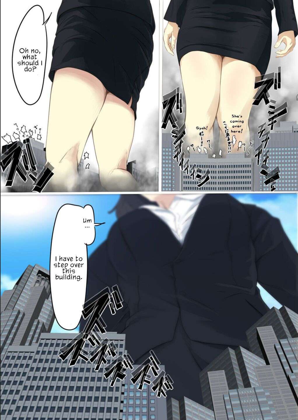 [Pakufa] Kyodai Musume Short Short Saito Shizue no Baai |  Giantess short story: Saito Shizue’s case [English]