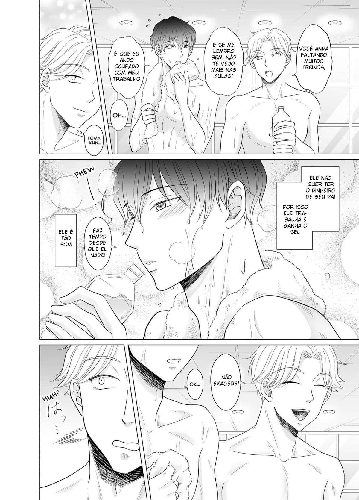 [Kanraitei (Beniko)] Kugakusei Touma-kun no Grey na Beit 2.5 ~Poolside no Junan~ | Toma's Questionable Part-time Job 2.5 ~Poolside Problems~ [Portuguese-BR]