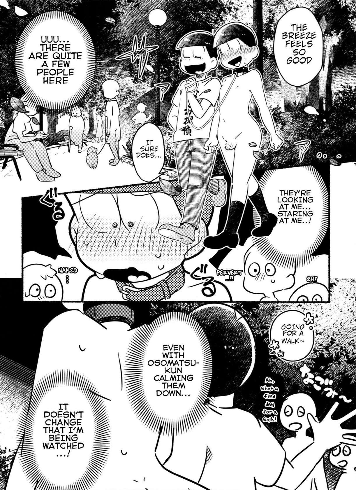 [Tsutsujishika (Tsujiuranaiko)] Inspector Choromatsu walks naked at night and does XXX in the public eye R18 book (Osomatsu-san) (English)