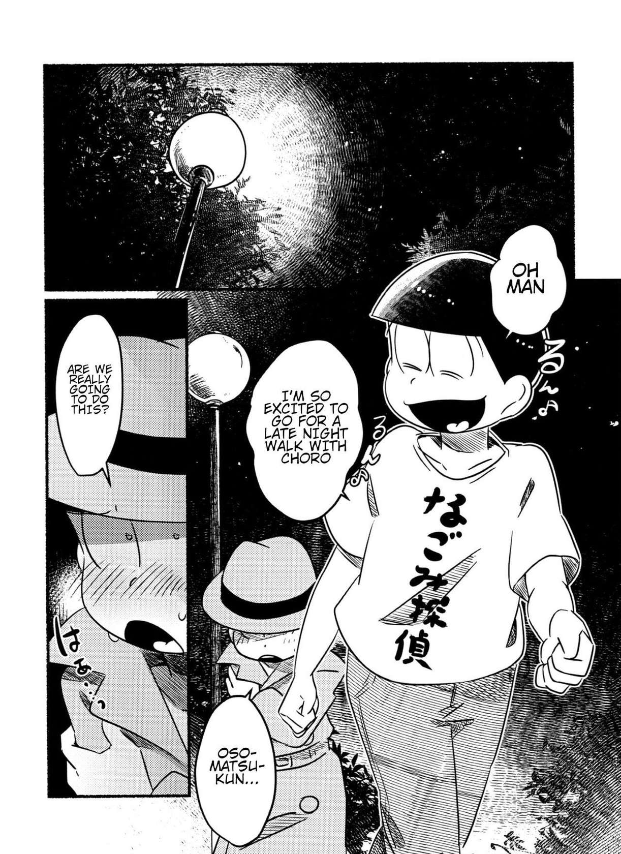 (Kahou wa Nete Matsu 30) [Tsutsujishika (Tsujiuranaiko)] Choromatsu Keibu ga Zenra de Yoru no Osanpo Shuujinkanshi no Naka xxxx Shichau R18 no Hon (Osomatsu-san) [English] {Chas}