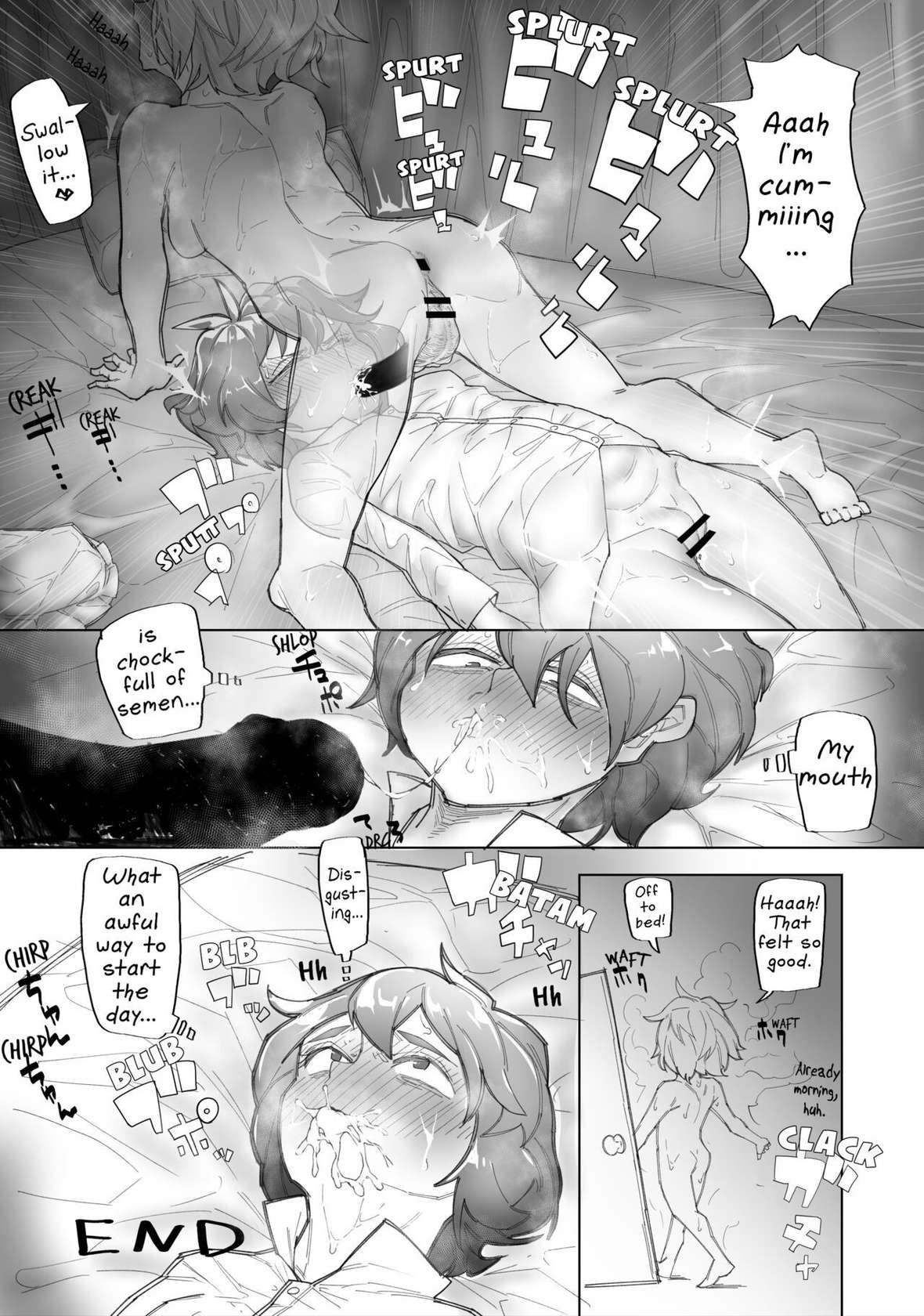 [Matsunome] Flan Ni Nekomi Wo Osowarete Nodooku Haisetsu Shasei Sareru Remi | Remi Gets Assaulted in Her Sleep and Her Throat Jizzed Full by Flan (Touhou) [English] [Solas]