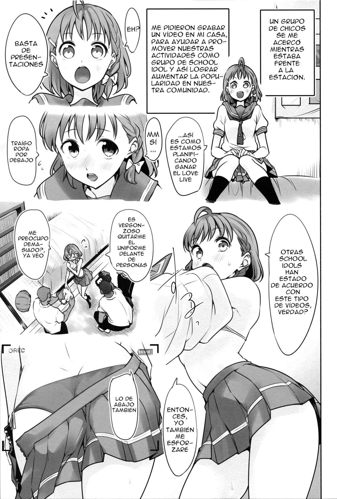 (COMIC1☆17) [Tohosanhun (Chada)] Damasareteru yo? (LoveLive! Sunshine!!) [Spanish]