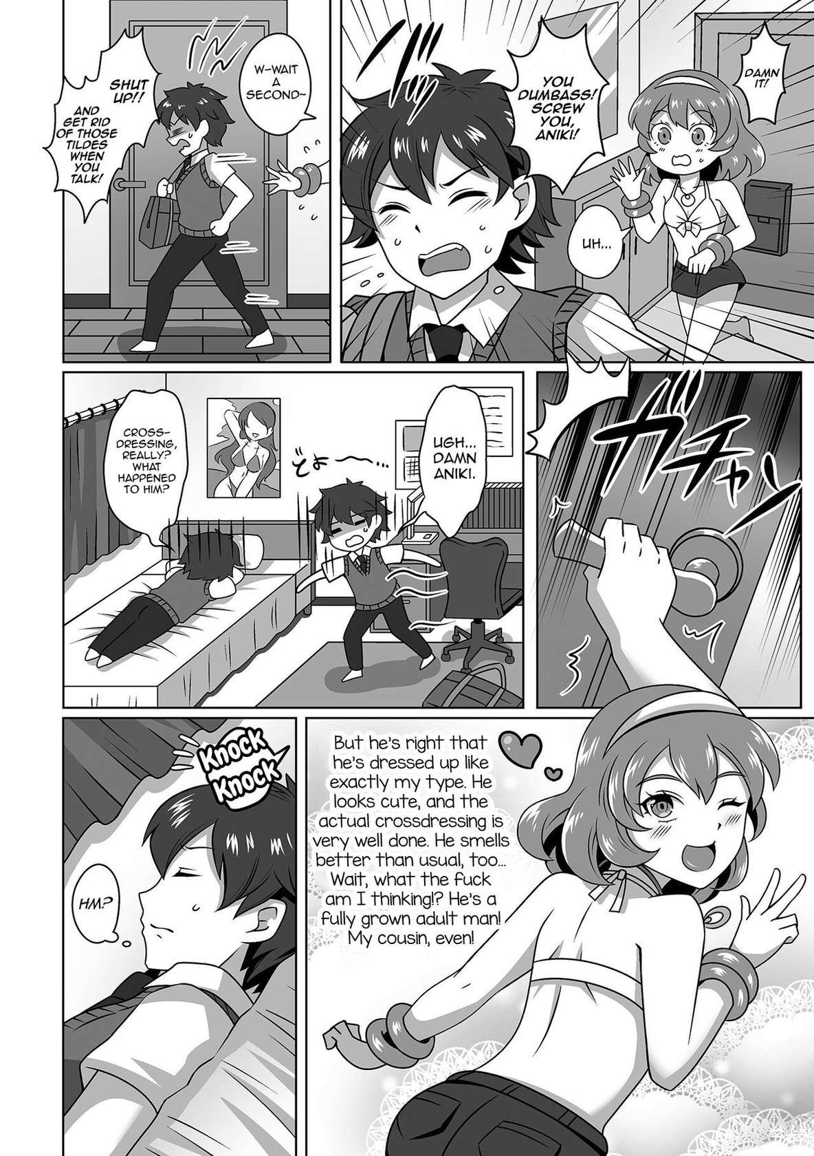 [Himuro Hakka] Ore no Itoko no Onee-chan♂ (Gekkan Web Otoko no Ko-llection! S Vol. 77) [English] [mysterymeat3] [Digital]