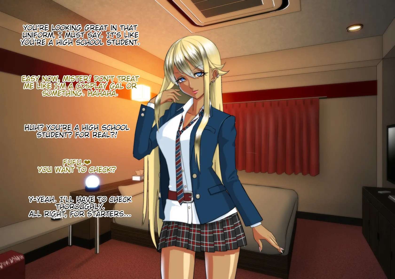 Fun Father-Daughter Roleplaying With A Gyaru Prostitute! [Oneshot]