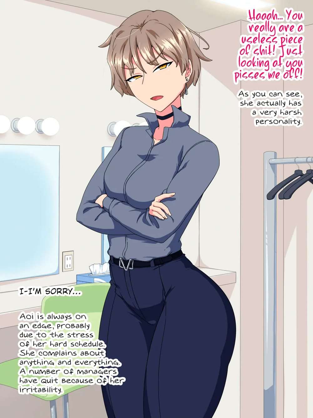 The Corruption Of A Handsome Female Celebrity With Hidden Big Tits [Oneshot]