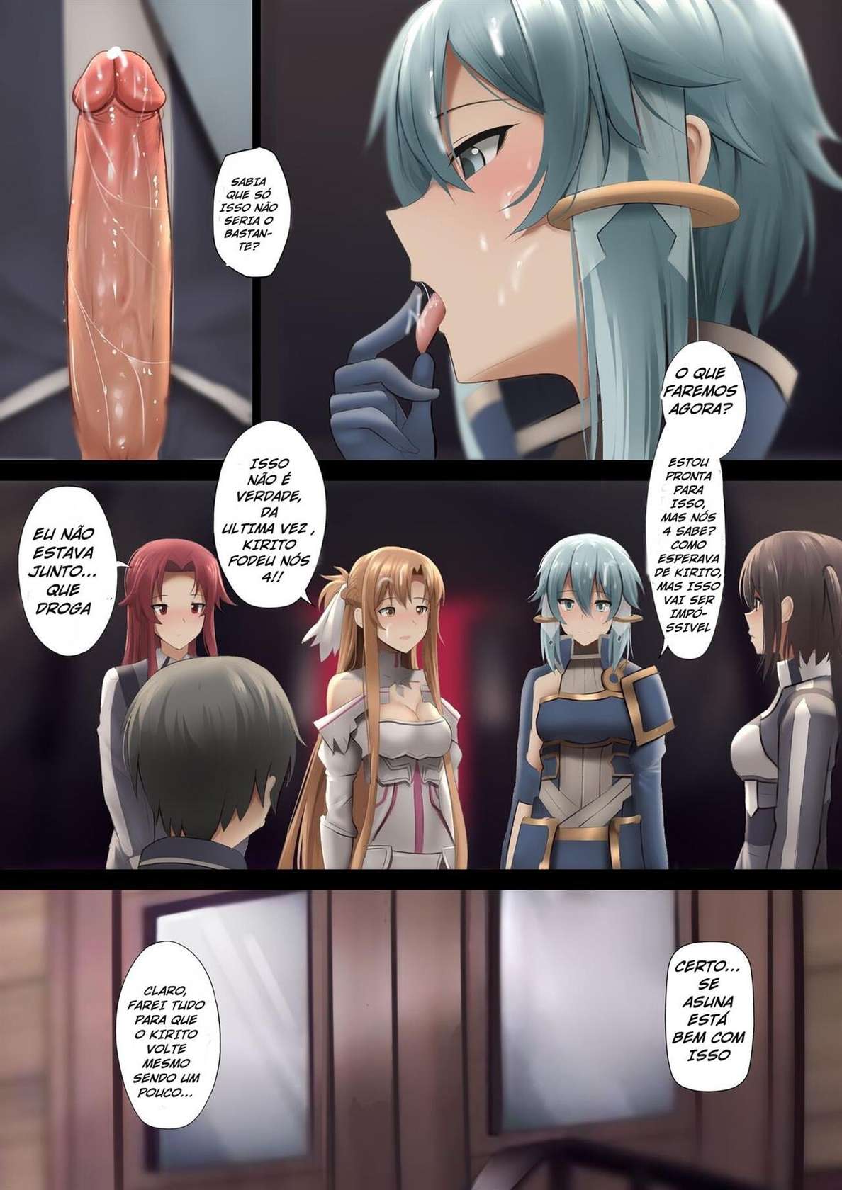 [Ginhaha] Taiyoushin Solus kara no Omoi (Sword Art Online) [Portuguese-BR]