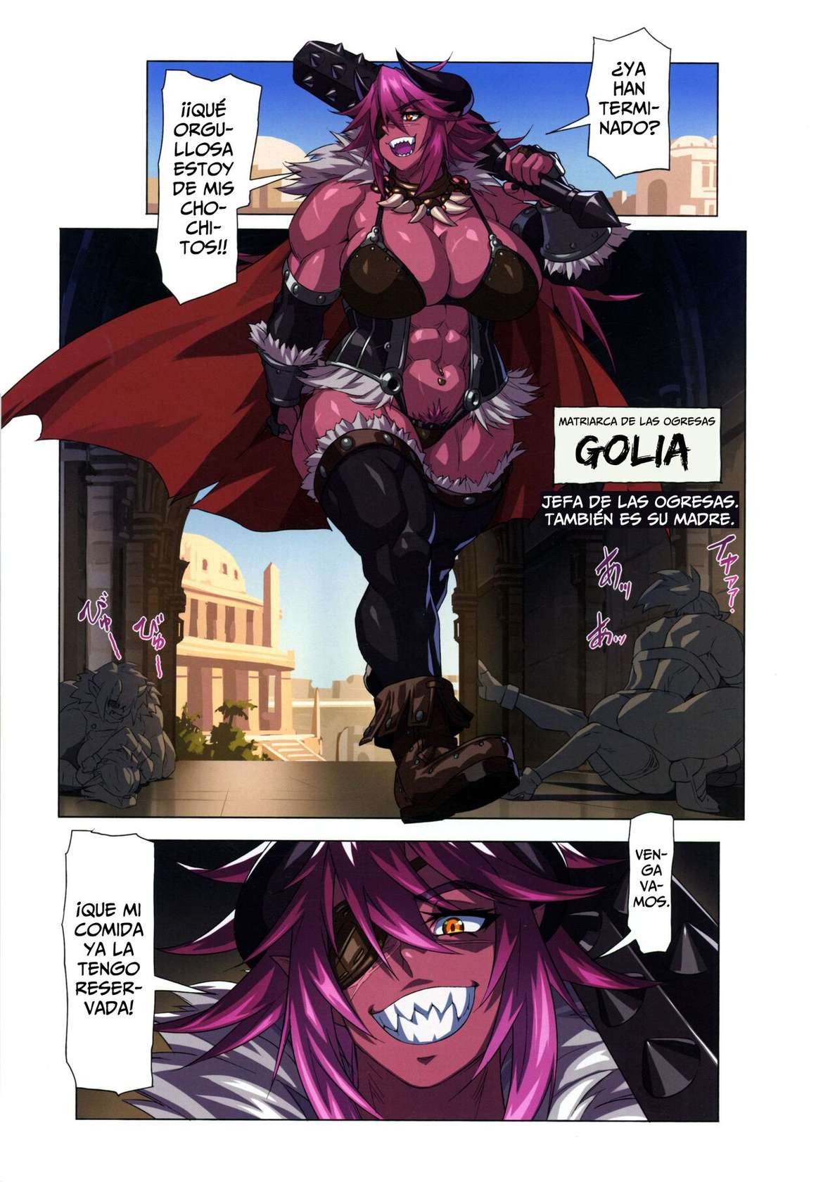 (C100) [M-ya (Mikoyan)] Ogresas Contra Elfas Oscuras ~ La Gesta de La Gestación - Ogre tai Dark Elf Ogre Hanshoku Dai Sakusen [Spanish] [Horchata Scans]