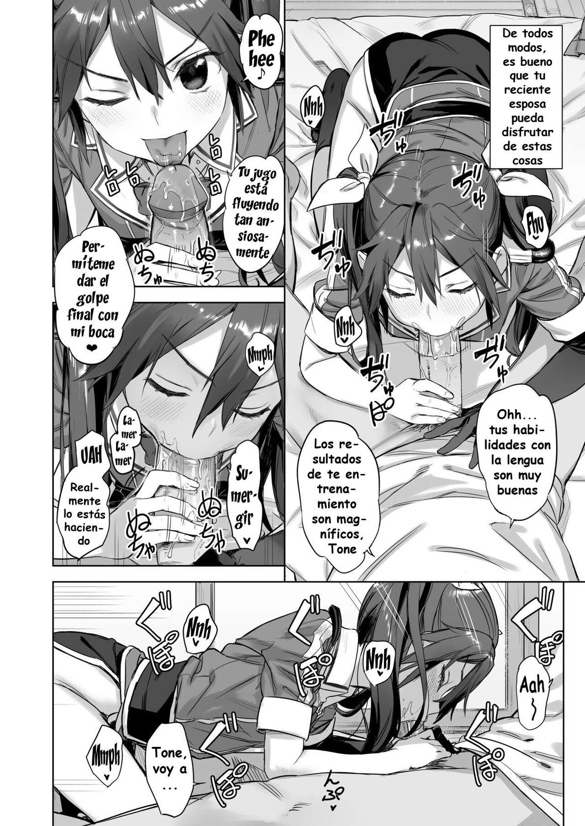 [Ajisaidenden (Kawakami Rokkaku, Takanashi Rei)] Teitoku yo Wagahai to Yasen de Jissen ja | Hey Admiral! Practice night battles with me! (Kantai Collection -KanColle-) [Spanish] [Decensored]