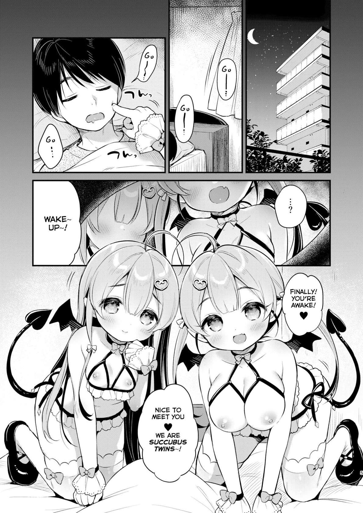 [Usacastle (Usashiro Mani)] Totsugeki Futago Succubus-chan | Attack of Succubus Twins [English] [Skeletan Hand Translation tm] [Digital]