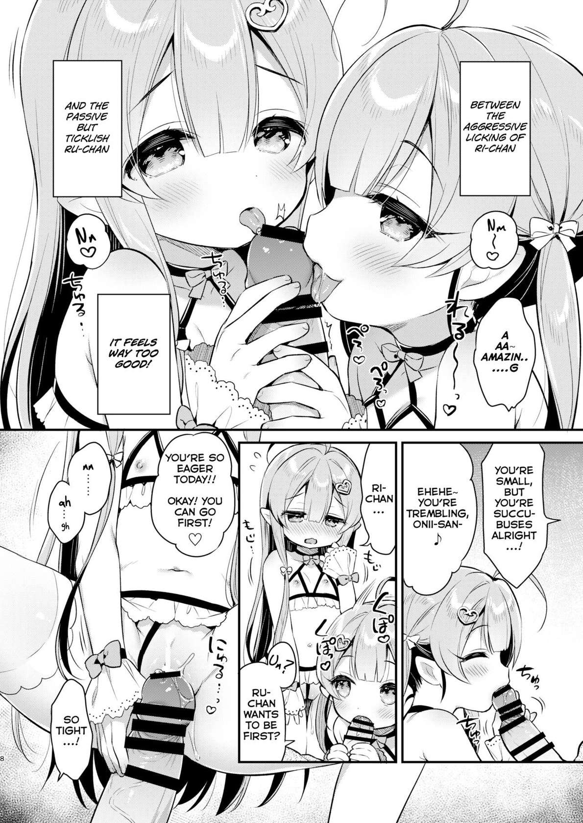 [Usacastle (Usashiro Mani)] Totsugeki Futago Succubus-chan | Attack of Succubus Twins [English] [Skeletan Hand Translation tm] [Digital]