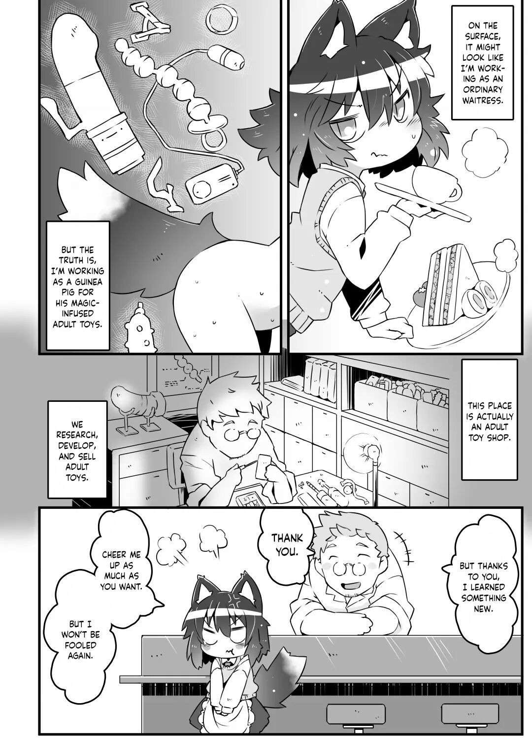 [Nijigen Koubou (Rioemon)] Ookami Baito to Ijiwaru Tenshu | Wolf Girl's Part-Time Job and the Meanie Master [English] [Keeez] [Digital]