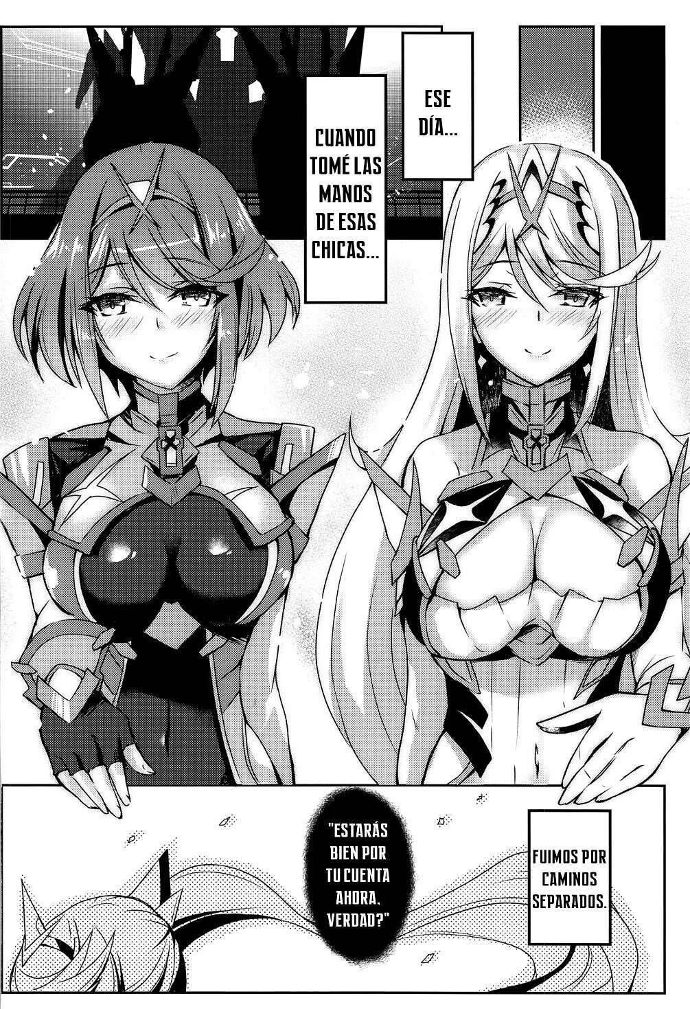 (COMIC1☆17) [Dorayakiya (Inoue Takuya)] Pneuma-chan no Ecchi Hon | Pneuma-chan's Lewd Book (Xenoblade Chronicles 2) [Spanish]