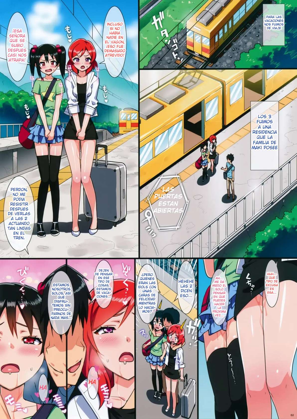 (C86) [Number2 (Takuji)] Niko to Maki no Natsuyasumi | Las vacaciones de Verano de Nico y Maki (Love Live!) [Spanish] [UnDegeneradoTraduce] [Decensored]