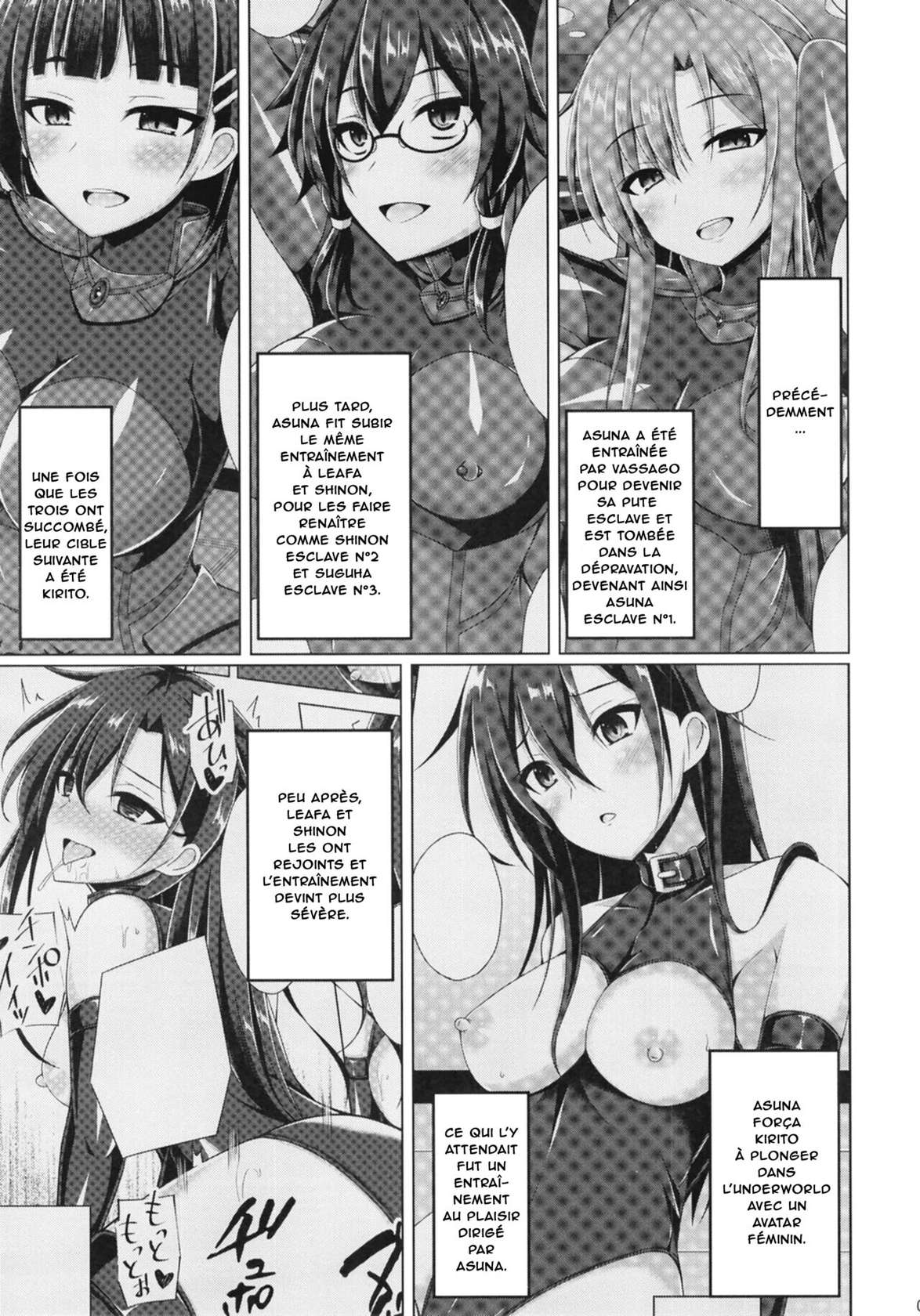 (COMIC1☆20) [Imitation Moon (Narumi Yuu)] Kanojo-tachi no Nichijou wa Mou Modoranai... (Sword Art Online) [French] [O-S]