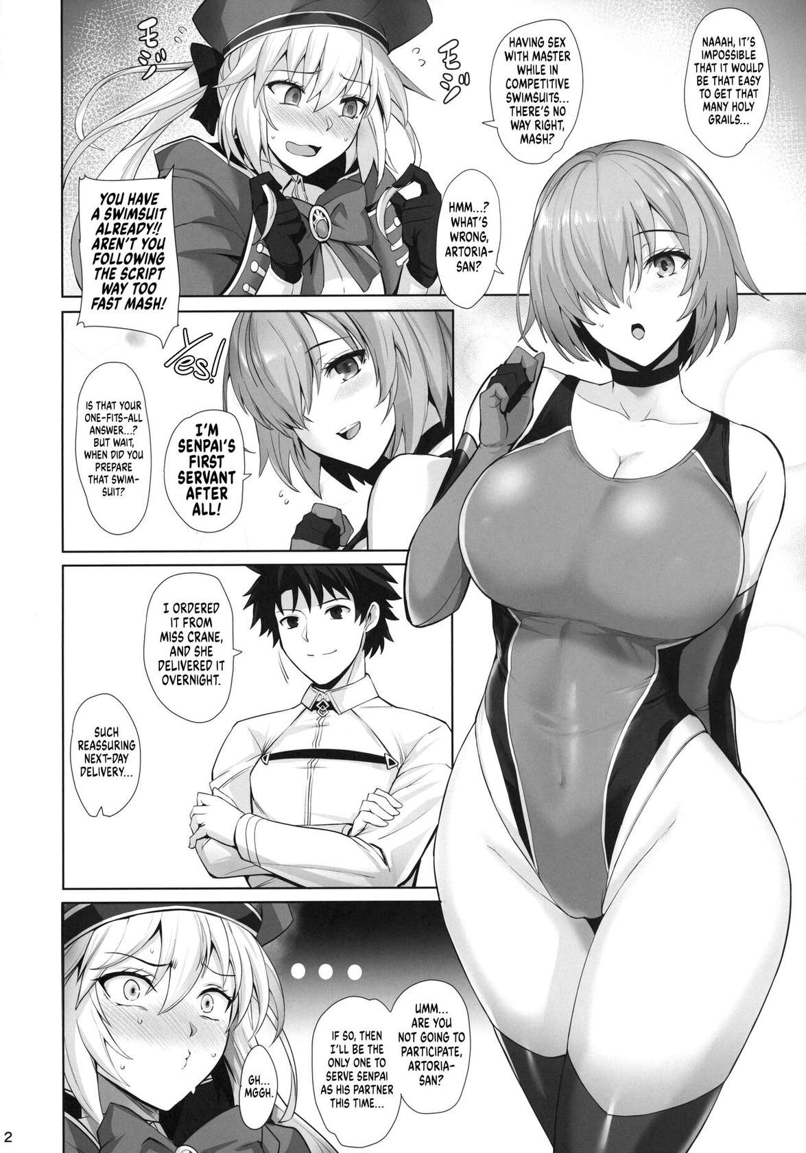 (C100) [Tamagobou (Kumakiti)] Kyouei Tokusei no Servant to 2 | Servants With The Swimsuit Trait 2 (Fate/Grand Order) [English] [UncontrolSwitch]