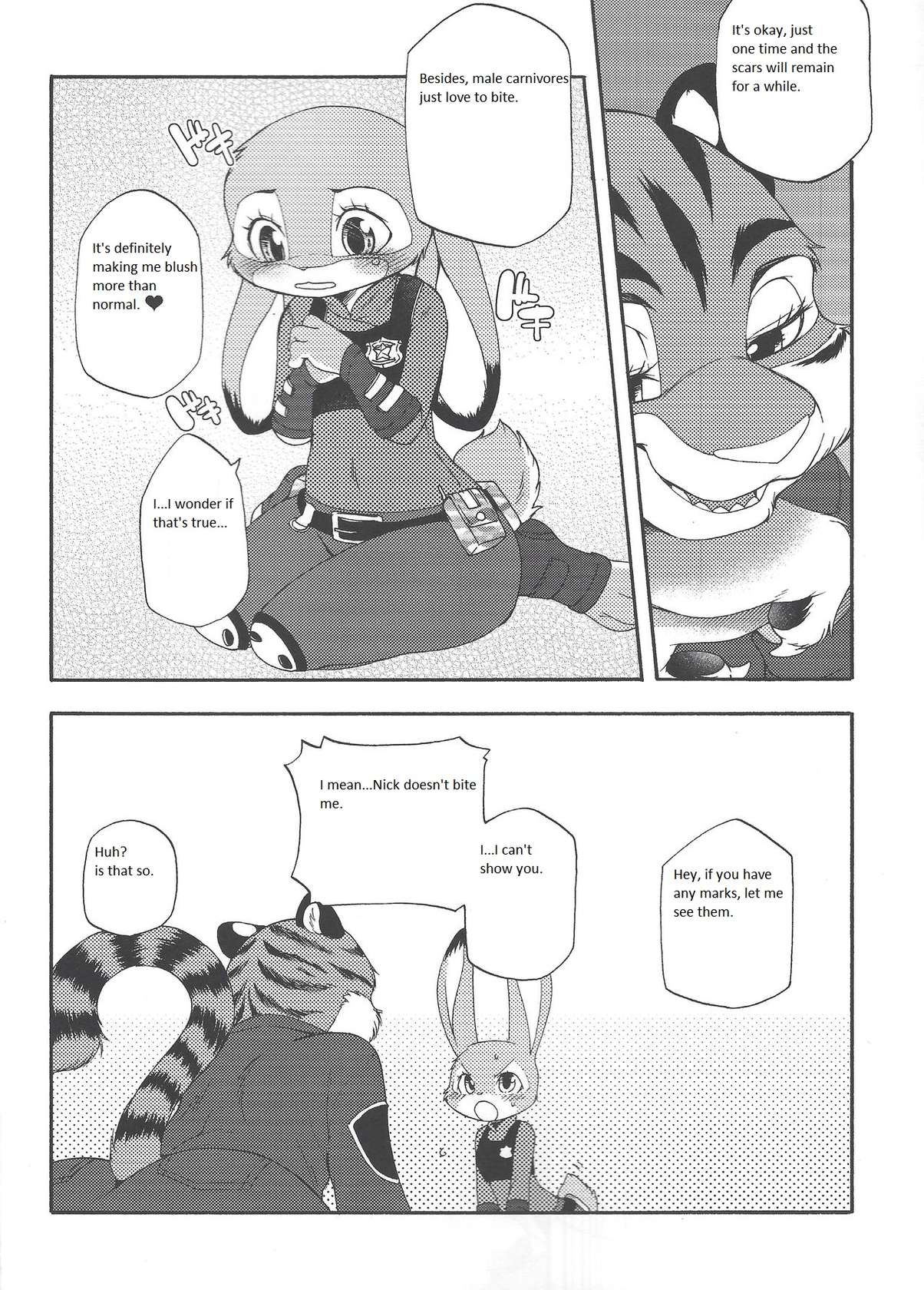 (HaruCC23) [Dogear (Inumimi Moeta)] Yawaraka na Kizuato (Zootopia) [English]