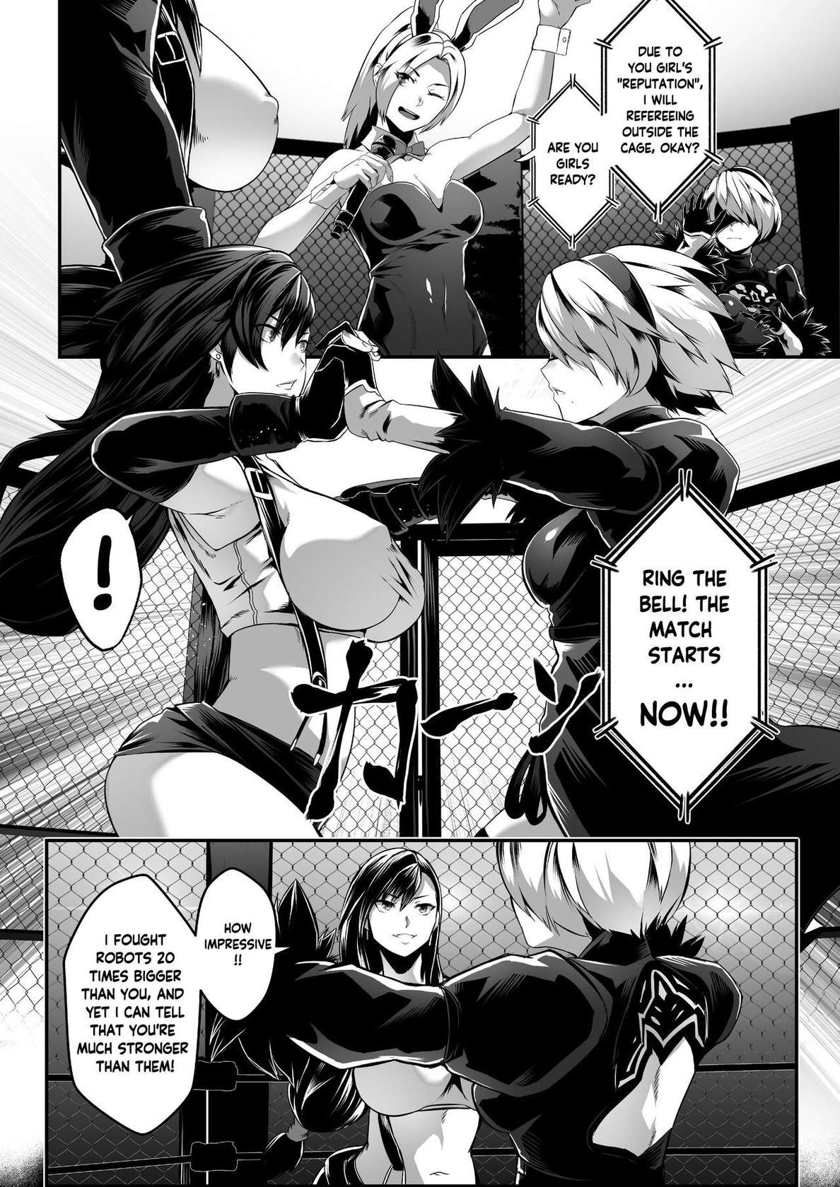 Square off! 2B vs Tifa