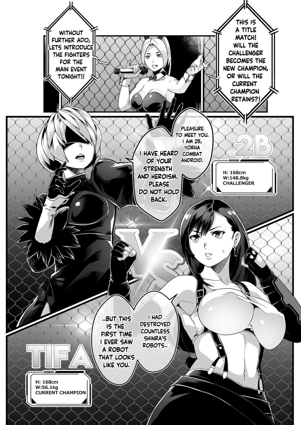 Square off! 2B vs Tifa