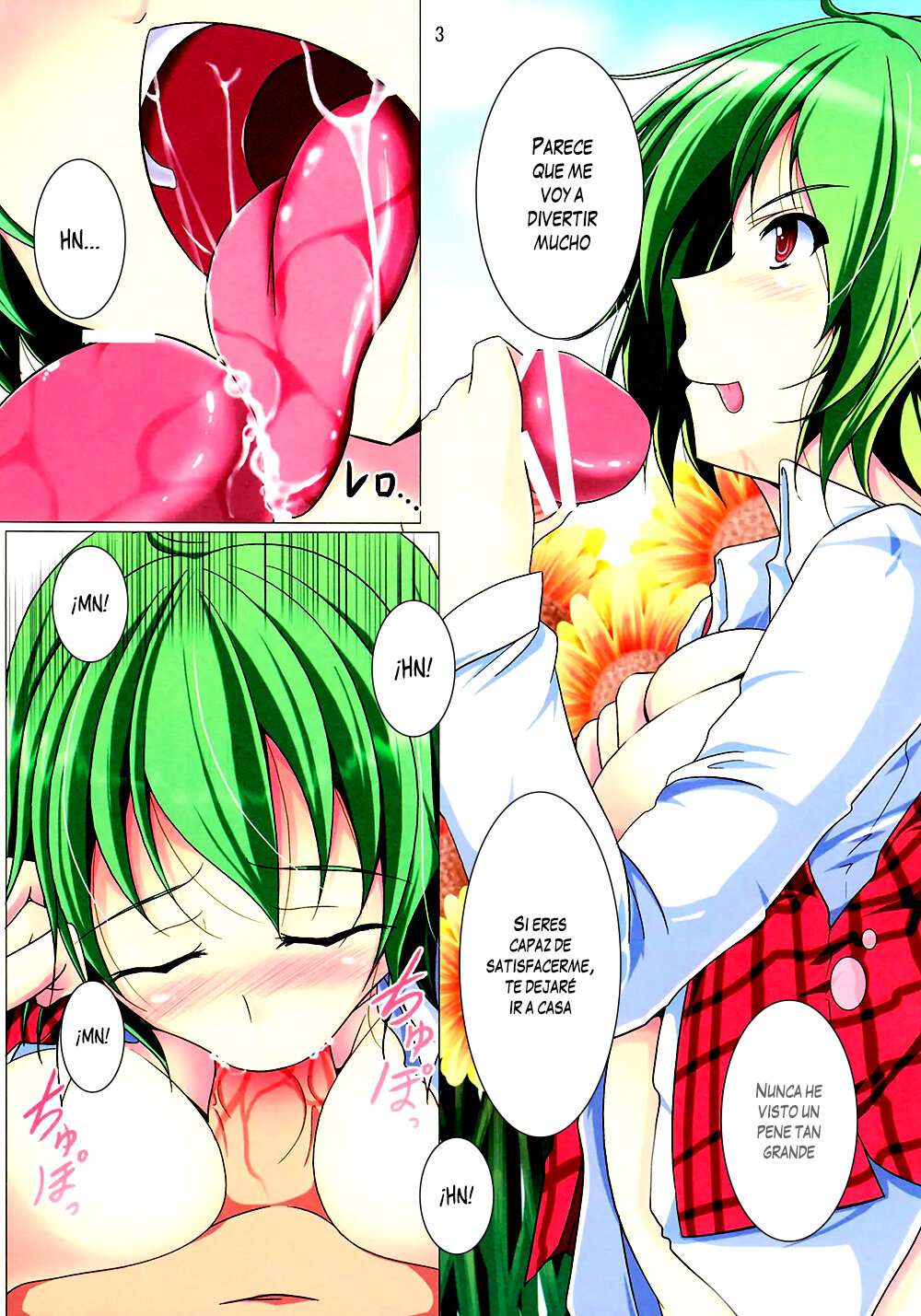 (SC53) [Penetrate (Reiha)] Yuuka H Taiyou no Hata Nite | Un Doujinshi H de Yuuka en el Jardin del Sol (Touhou Project) [Spanish]